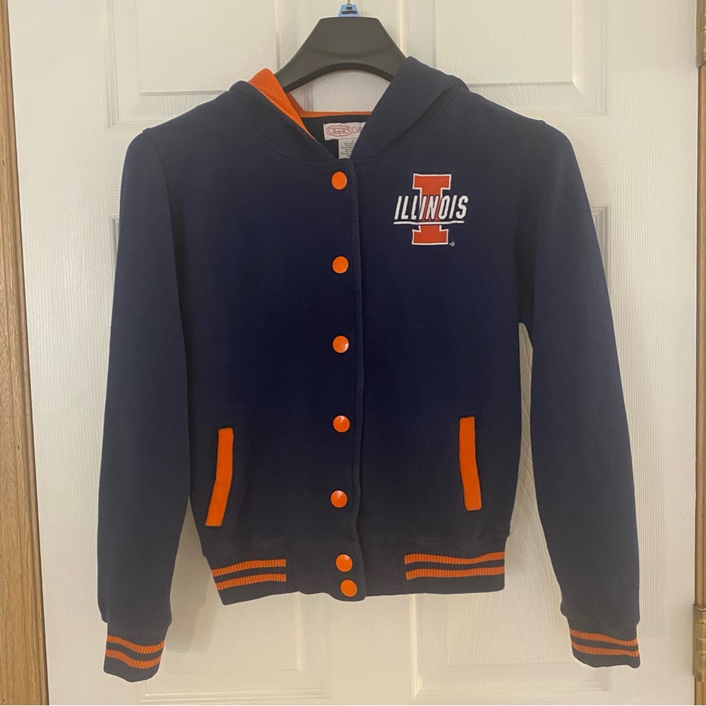 Illinois Kids Navy and Orange Hoodie